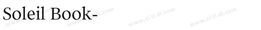 Soleil Book字体转换